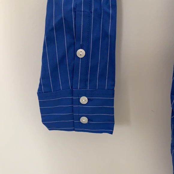 1. STATE Lady blue Button down dress - Picture 5 of 7